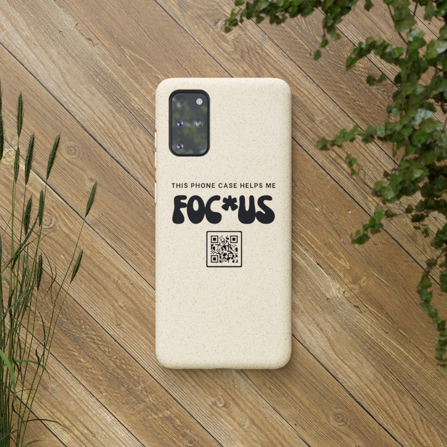 Black Talk Nicely - Biodegradable Phone Case